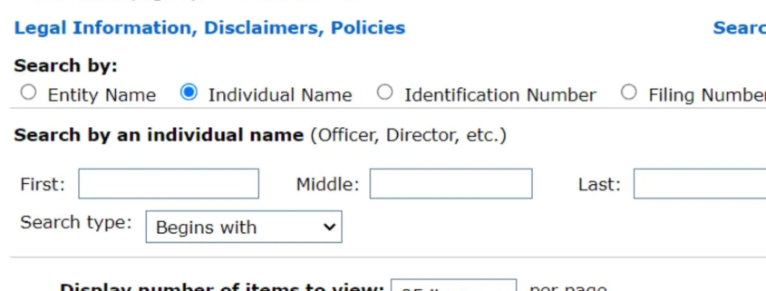 MA SOS Business Entity Search